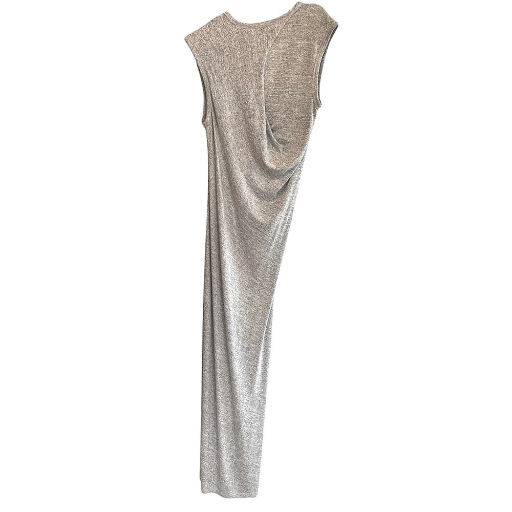 T by Alexander Wang Scoop Neck Maxi Tee Shirt Dress Heather Grey Large Minimal - Picture 5 of 6